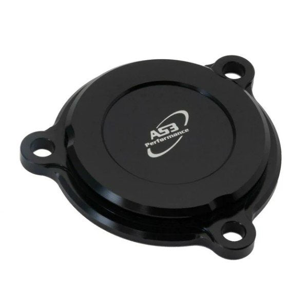 KLX140 Billet Aluminum Oil Filter Cover - Black